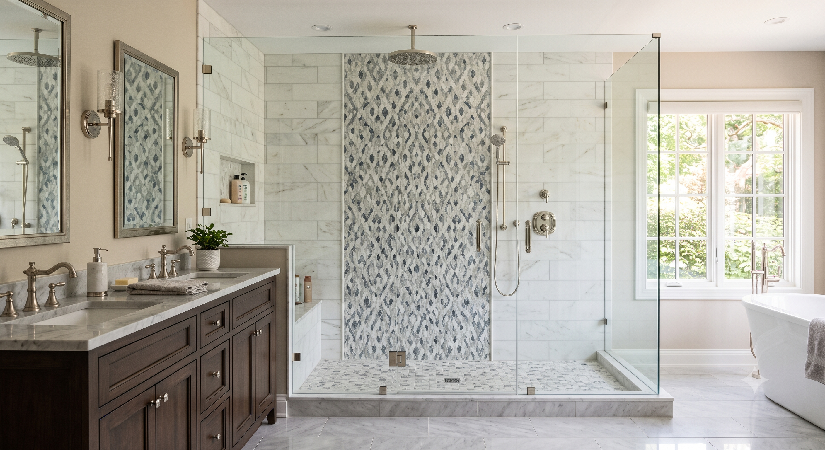 Modern bathroom remodel